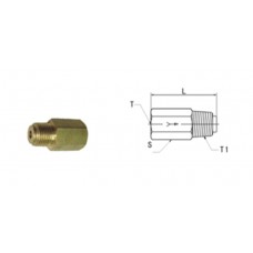 Клапан запорный CS0411B M8x1 (Г) - NPT 1/8 (Ш) d=4мм